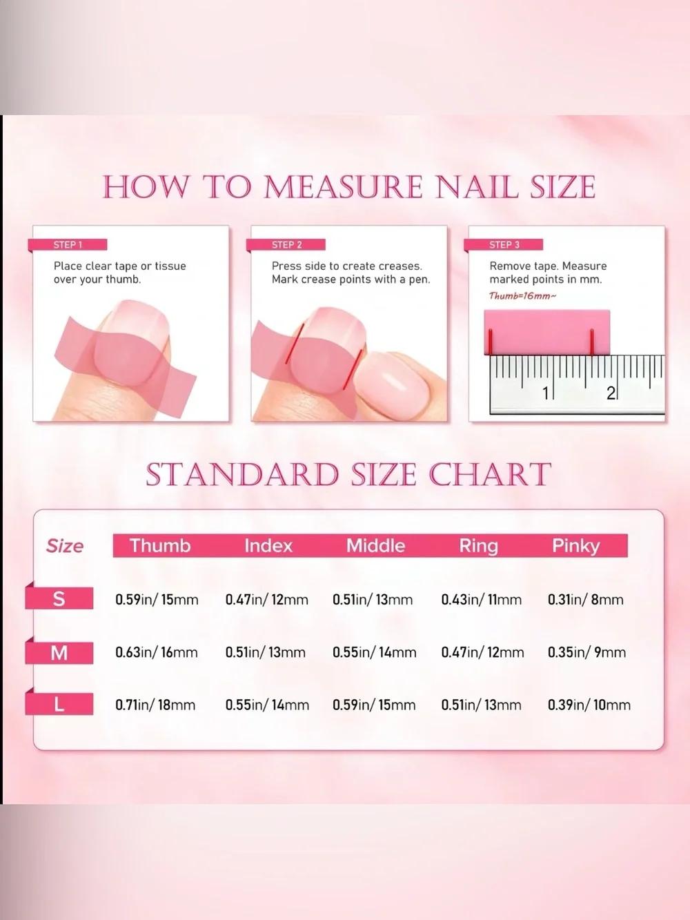 Peach Crystal Accent Press-On Nail Set by Lovful